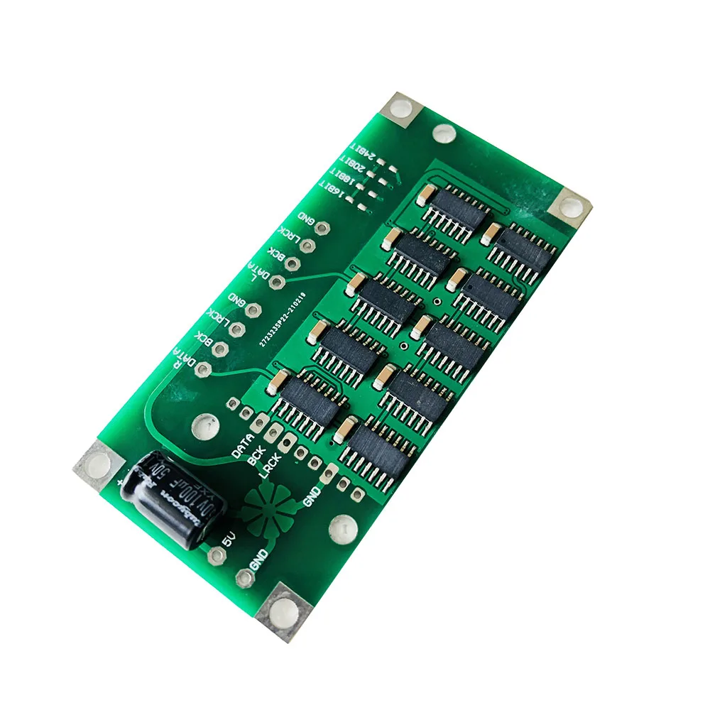 Nvarcher-Radiateur NOS, Format I2S, Décodeur, Carte Shifter, Conversion de données IIS I2S, Aligné à droite, Support XMOS AMANERO USB