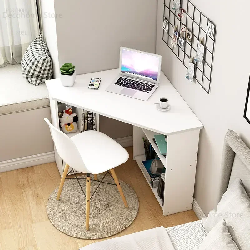 Small Corner Desktop Computer Desks Against The Wall Office Desk Bedroom Furniture Student Study Table Balcony Gaming Tables