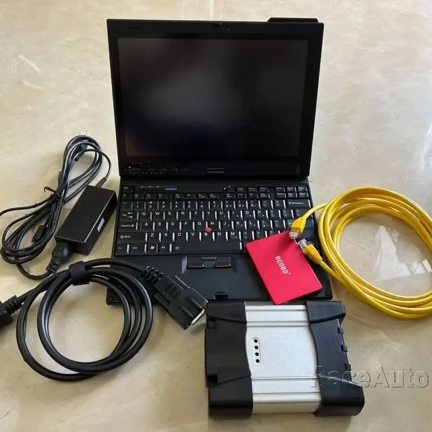 

Кабели ICOM NEXT OBD2 Wi-Fi Автоматическая программа Инструмент для диагностического программного обеспечения BMW V11.2025 D 4.55 1 ТБ HDD Сенсорный экран Планшет X220t 8G