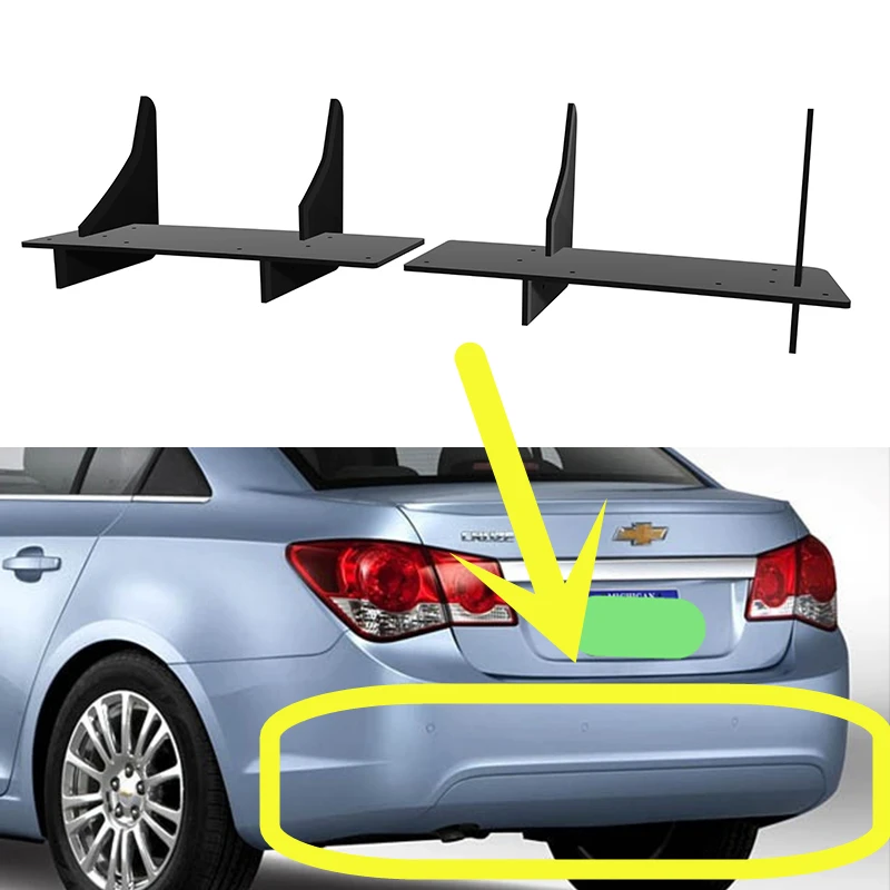 Use For Chevrolet Cruze Daewoo Lacetti Premiere 2011--2014 Year Rear Diffuser Bumper Lips Spoiler Splitter Body Kit Accessories