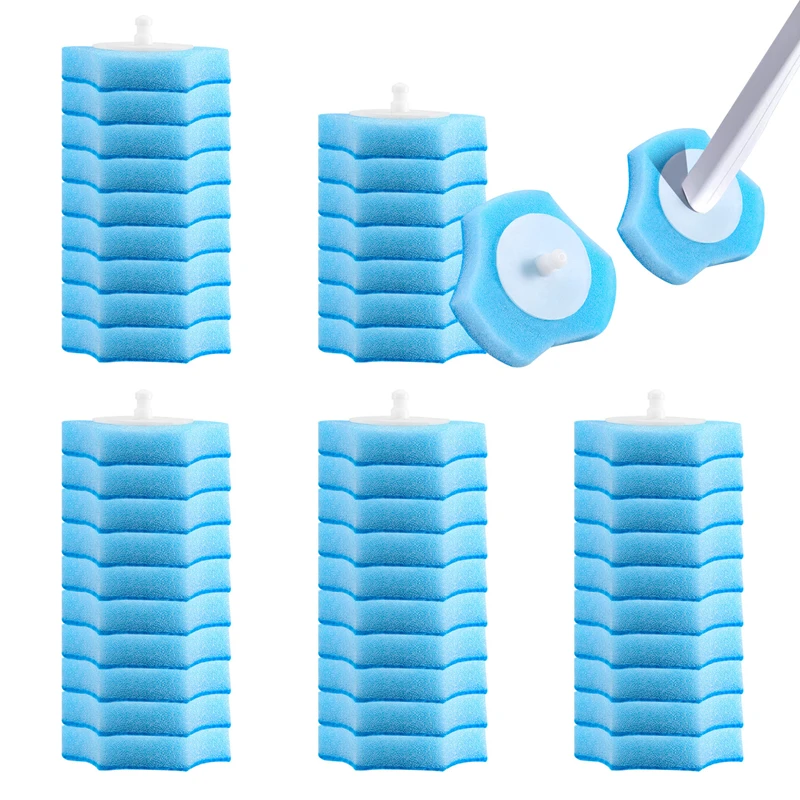 Promotion! Disposable Toilet Cleaning System Disposable Toilet Flushable Refill Fresh Brush Flushable Refills - 48 Refills