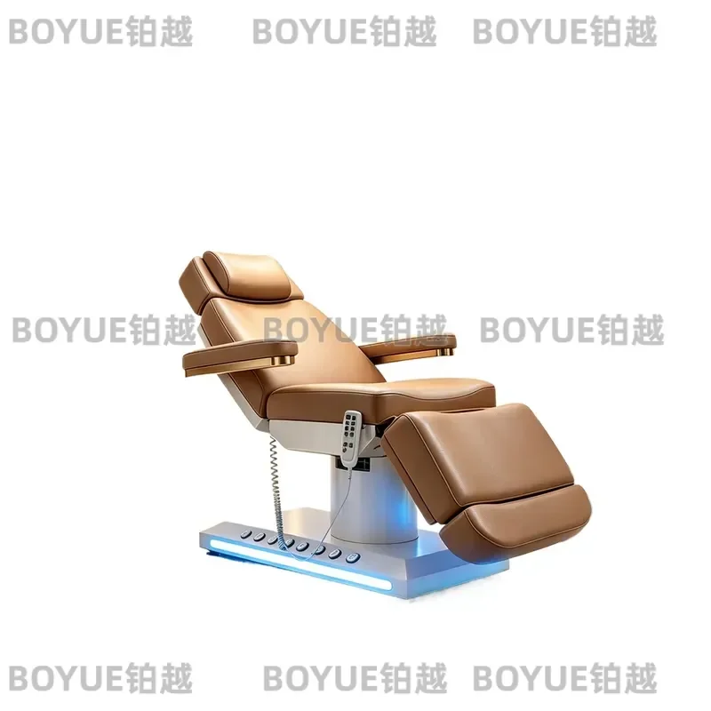 Modern Electric Beauty Massage Table with Pedal Control for Spa Salon Facial Cosmetic Tattoo Treatment Adjustable