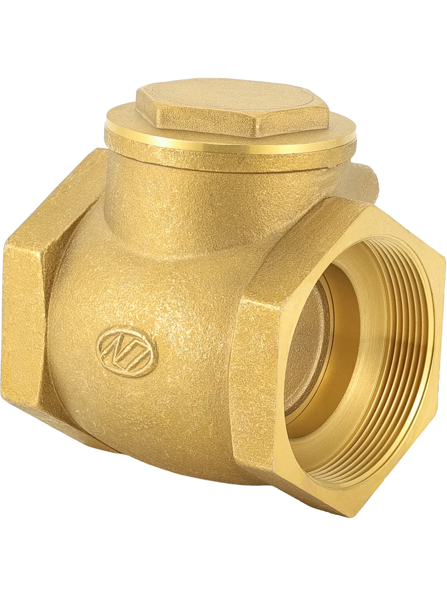 Brass Horizontal Non Return Forged Hard seal Check Valve For Water Sanitary Fittings