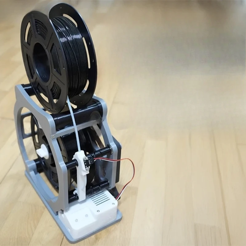 Smart Cable Reel Winder - 3D-Printed Electric/Hand-cranked Wire Winding Machine, PETG Filament Spool for Printing Consumables