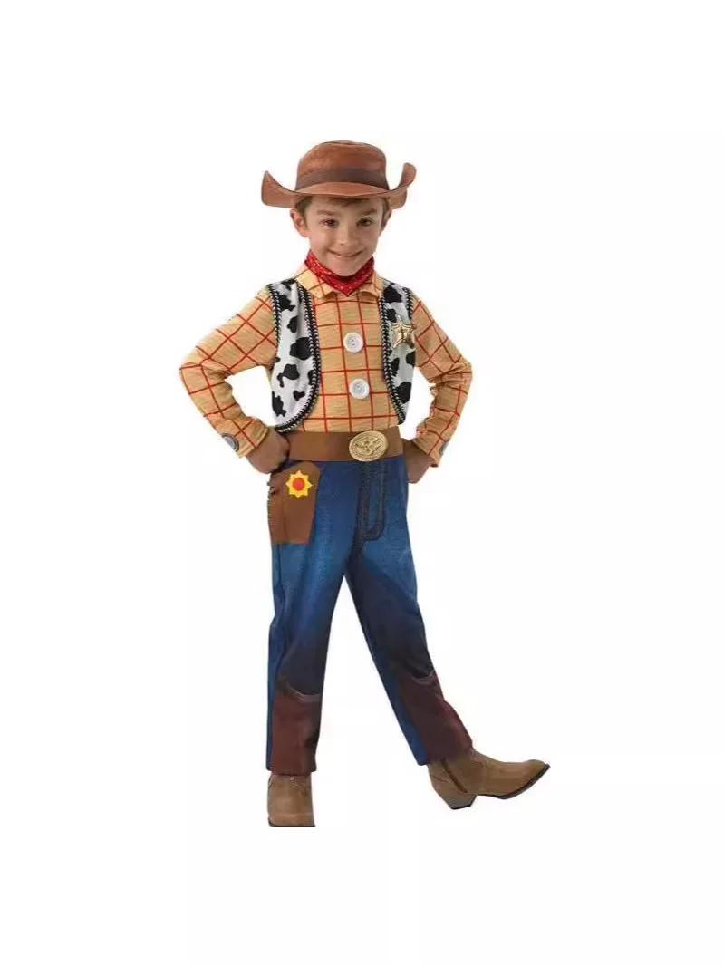 Toy Club Cosplay Costumes for Men & Women. Buzz Jumpsuit & Woody Cowboy Outfit - Anime Cartoon Role Play view 3