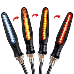 Luces intermitentes para motocicleta, relé integrado, intermitente Led para motocicleta, intermitente de agua corriente, indicador de motocicleta, accesorios de lámpara de giro 12