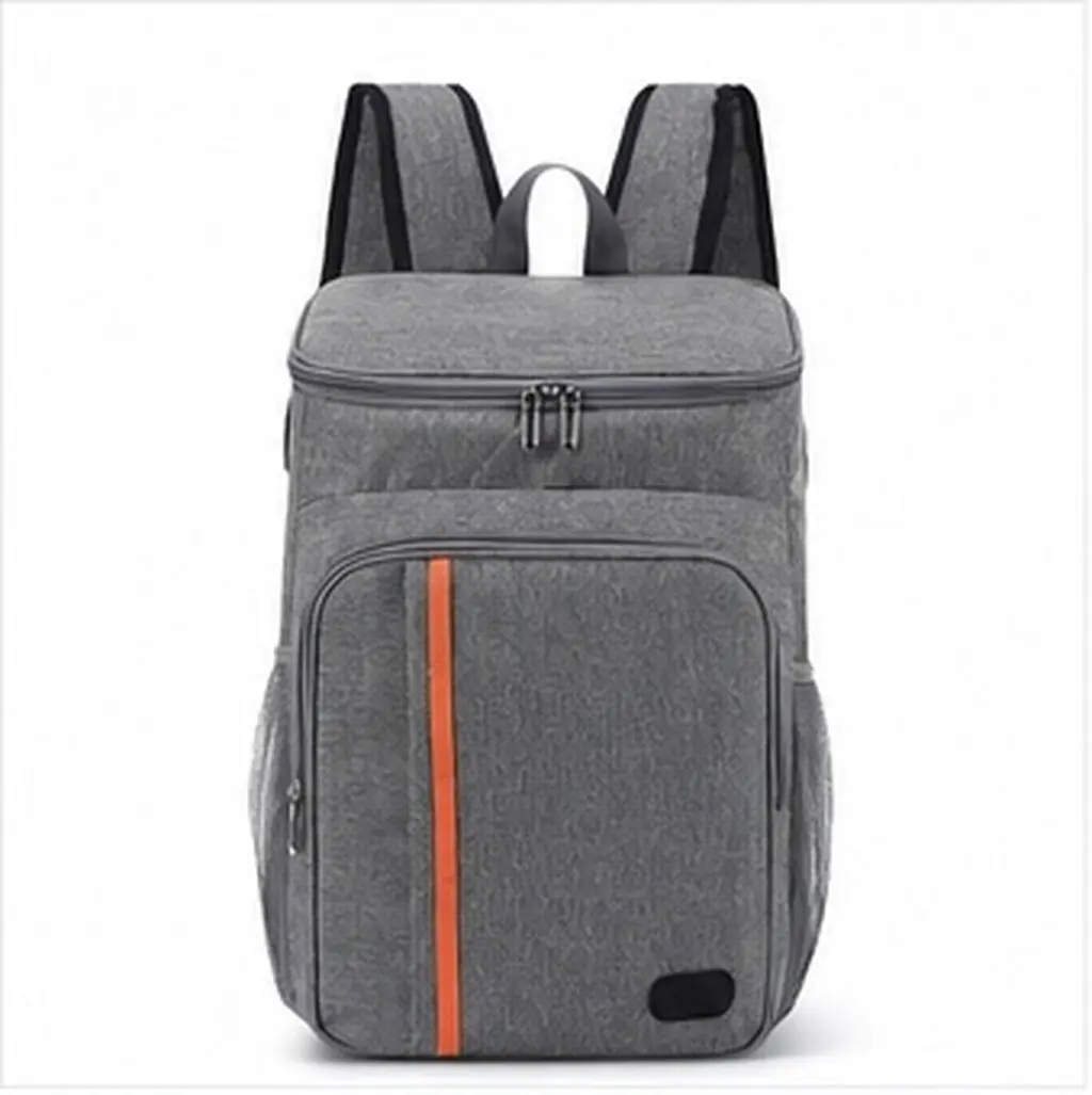 1Pcs Stylish Insulated Lunch Backpack Waterproof Oxford Cloth Thermal Food Carrier for Picnics Hiking Camping Outdoor Travel