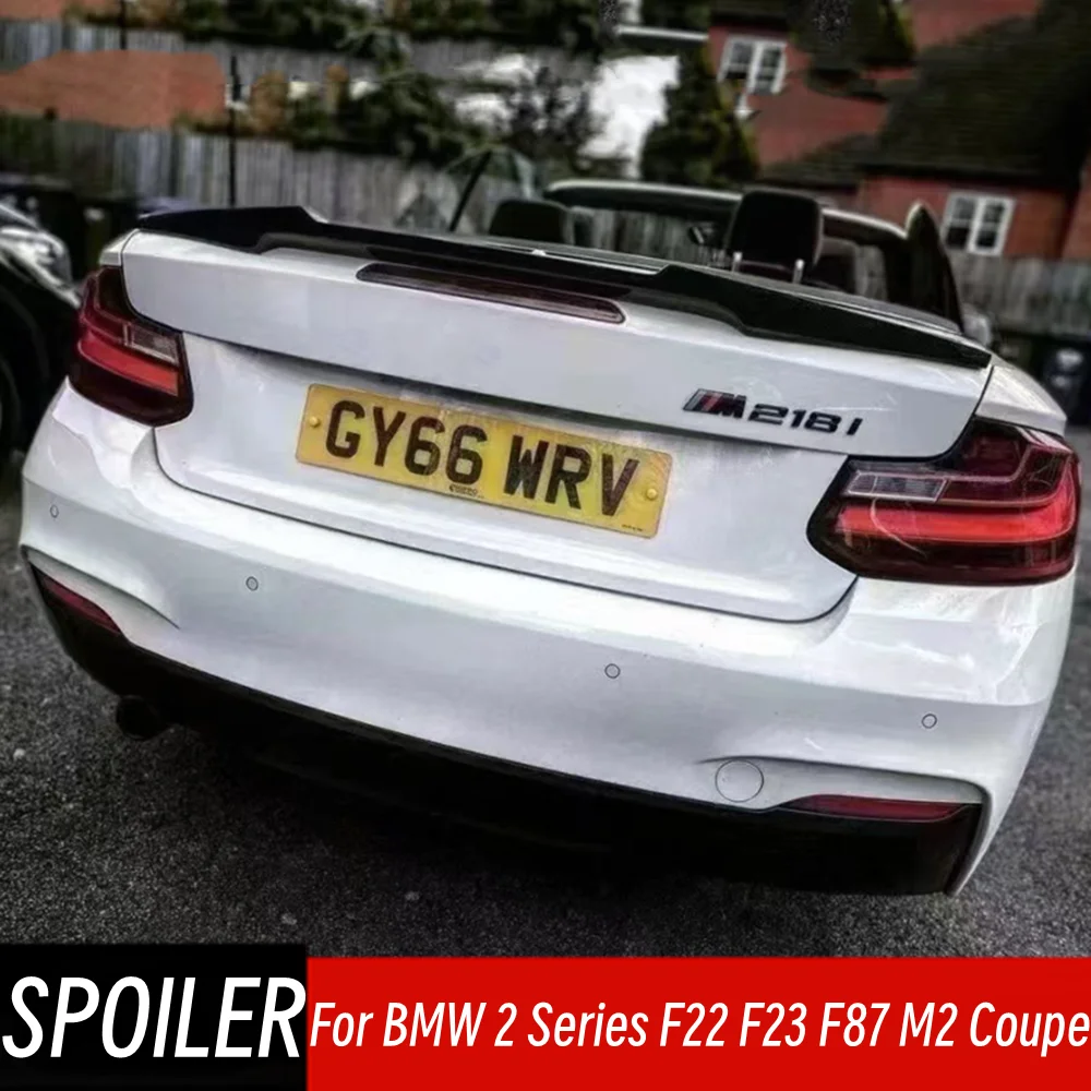 

For BMW 2 Series F22 F23 F87 M2 Coupe 220i M235i 228i M240i M4 Style Carbon Fibe Rear Trunk Lid Spoiler Wings Car Accessories