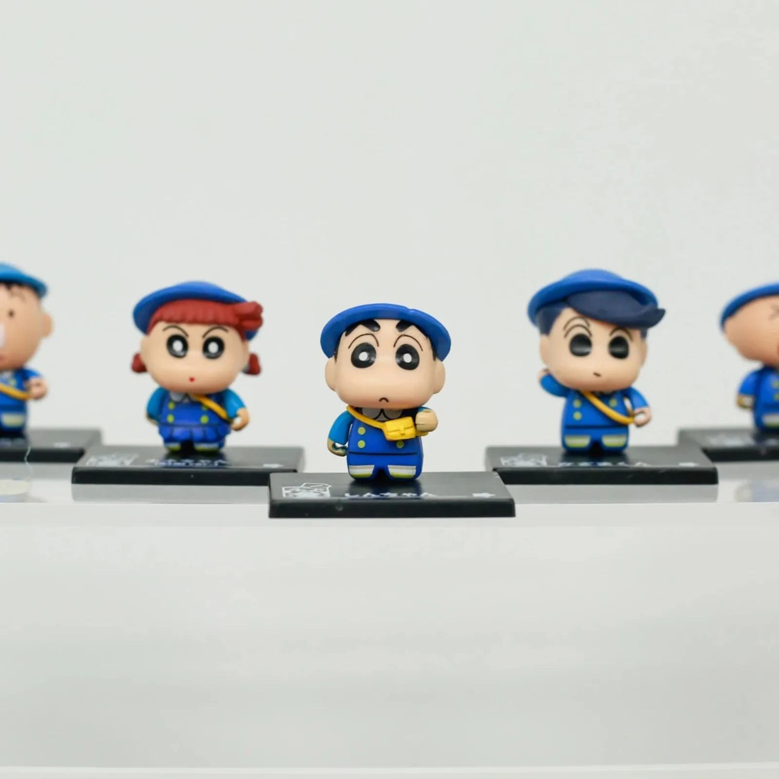 

Crayon Shinchan Anime Figure School Uniform Blind Box Surprise Gashapon Mini Figure with Yellow Bag Collectible Desk Decor Gift