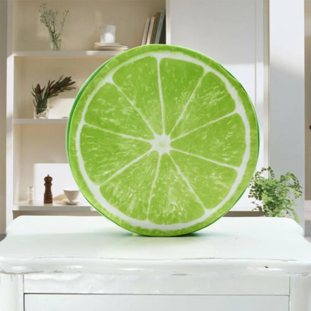 33cm Fruit Shape Plush Cushion Round Pillow