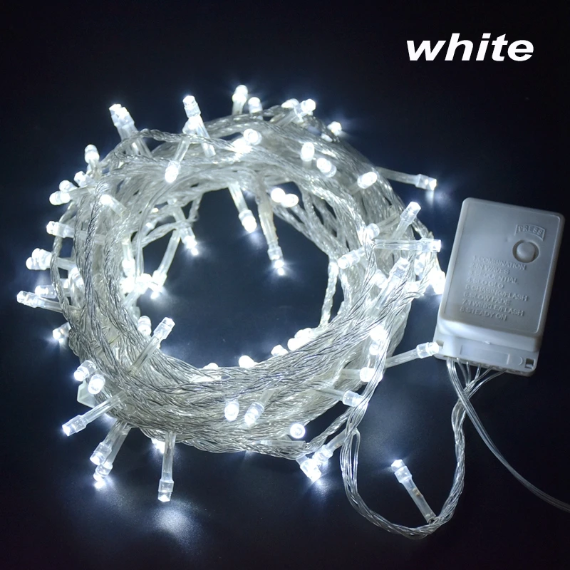 6M 10M 20M 30M 50M 100M Zewnętrzne lampy sznurkowe Led Garland String Fairy Light 8 trybów świątecznych świąteczne dekoracje ślubne