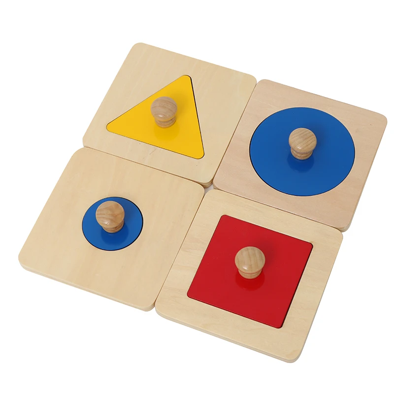 Jouet Puzzle géométrique pour enfants, outil d'apprentissage de couleur/forme/taille, jeu éducatif Montessori, Coordination œil-main, motricité Fine