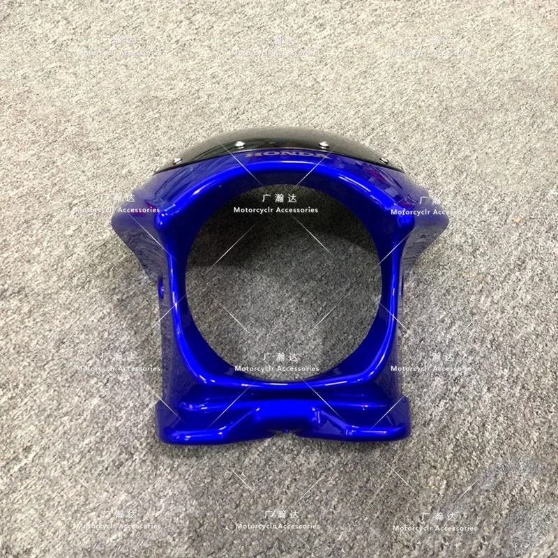 Motorcycle Upper Front Cowl Fairing Nose With Windshield Fit For Honda CB400 VTEC 1 2 3 4 Blue