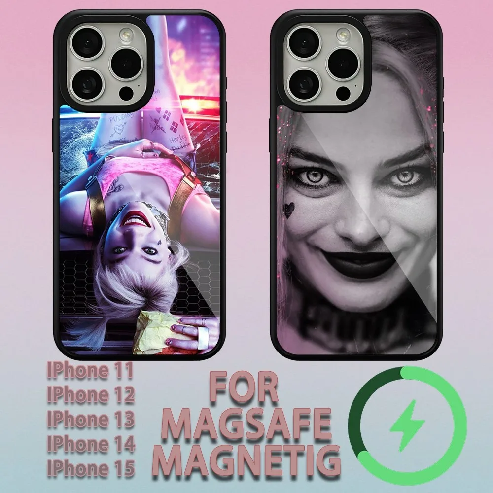 Beast Kingdom H-Harley Quinn  Phone Case For iPhone 15 14 13 12 11 Pro Max Plus Magsafe Magnetic Wireless Charging Cover