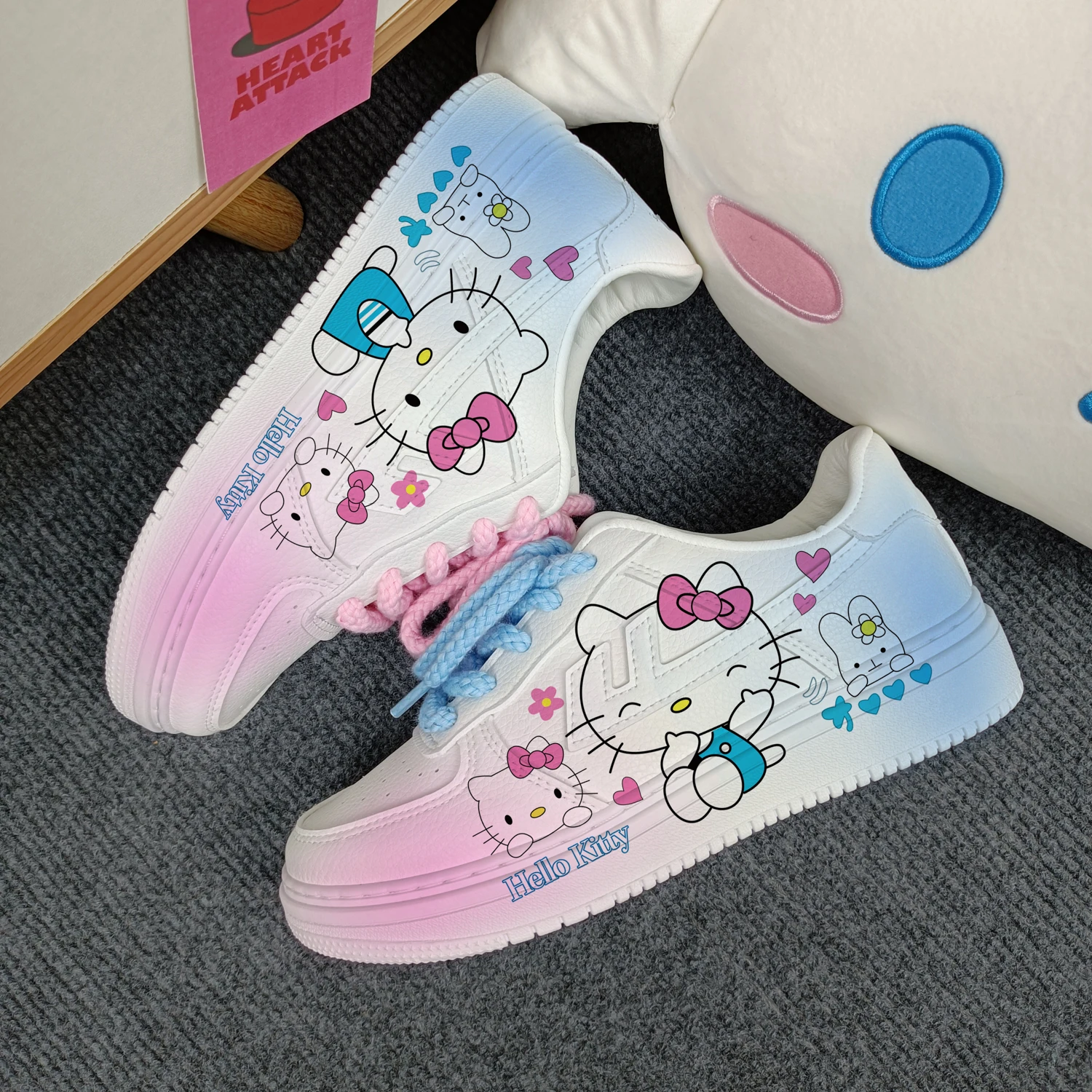 New cartoon Kuromi   princess cute Casual shoes soft sports shoes for girlfriend gift EU size 35-44