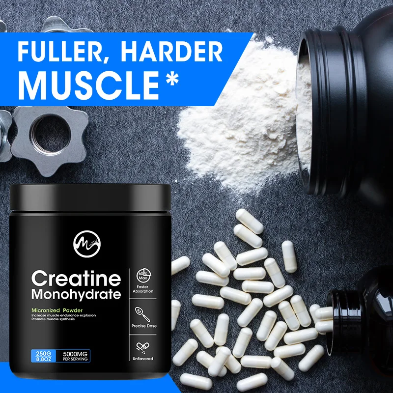 Mutsweet Creatine 5000 mg for Muscle Mass Strength, and Performance Improvement Workout Recovery Endurance for gym