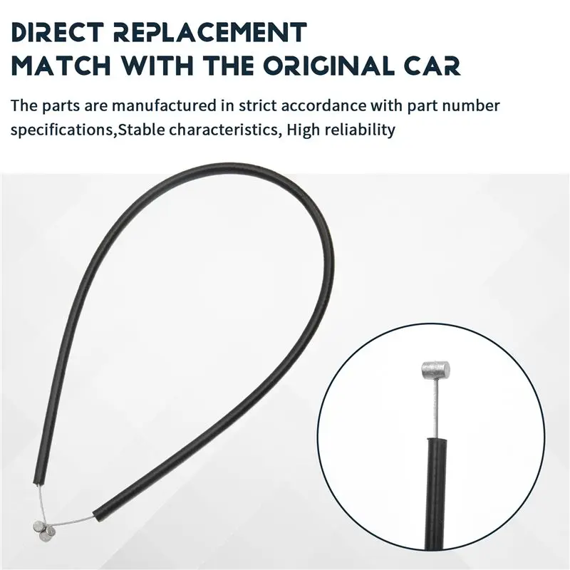 A10E-3PCS Engine Hood Release Bowden Cable For BMW E46 320I 323I 98-05 51238208442 view 2