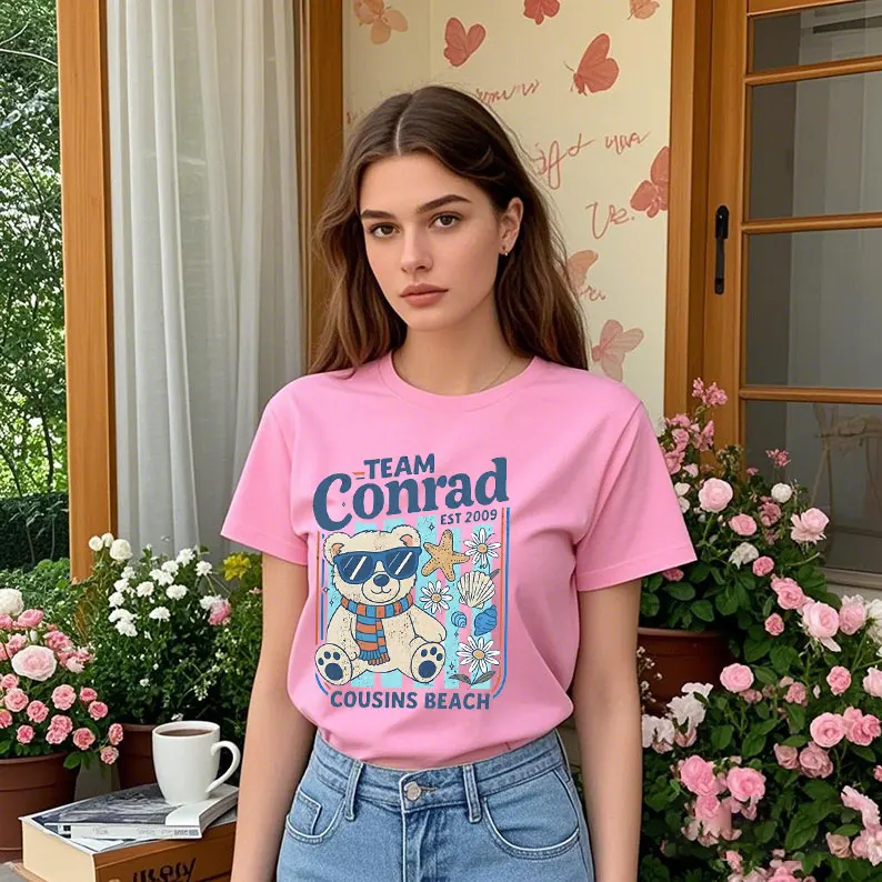 

The Summer I Turned Pretty Y2k Top Women Clothes Aesthetic Vintage Graphic T Shirts Cotton Tops Tee Shirt Short Teleplay Gift