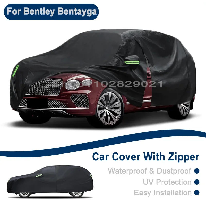 

Всепогодный чехол для автомобиля Bentley Bentayga W12 V8 PHEV - с боковой молнией, водонепроницаемый, пылезащитный, солнцезащитный чехол для автомобиля