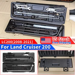Caja de Herramientas de emergencia para maletero, portón trasero para Toyota Land Cruiser 2008, LC200, Fj200, Interior, accesorios mejorados, modificación, 2021-200
