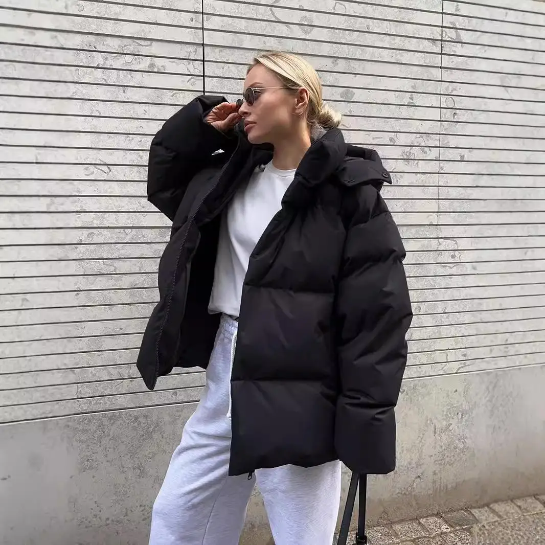 

Свободное женское хлопковое пальто оверсайз, модное, осенне-зимнее, длинное, премиум-качества, из хлопка