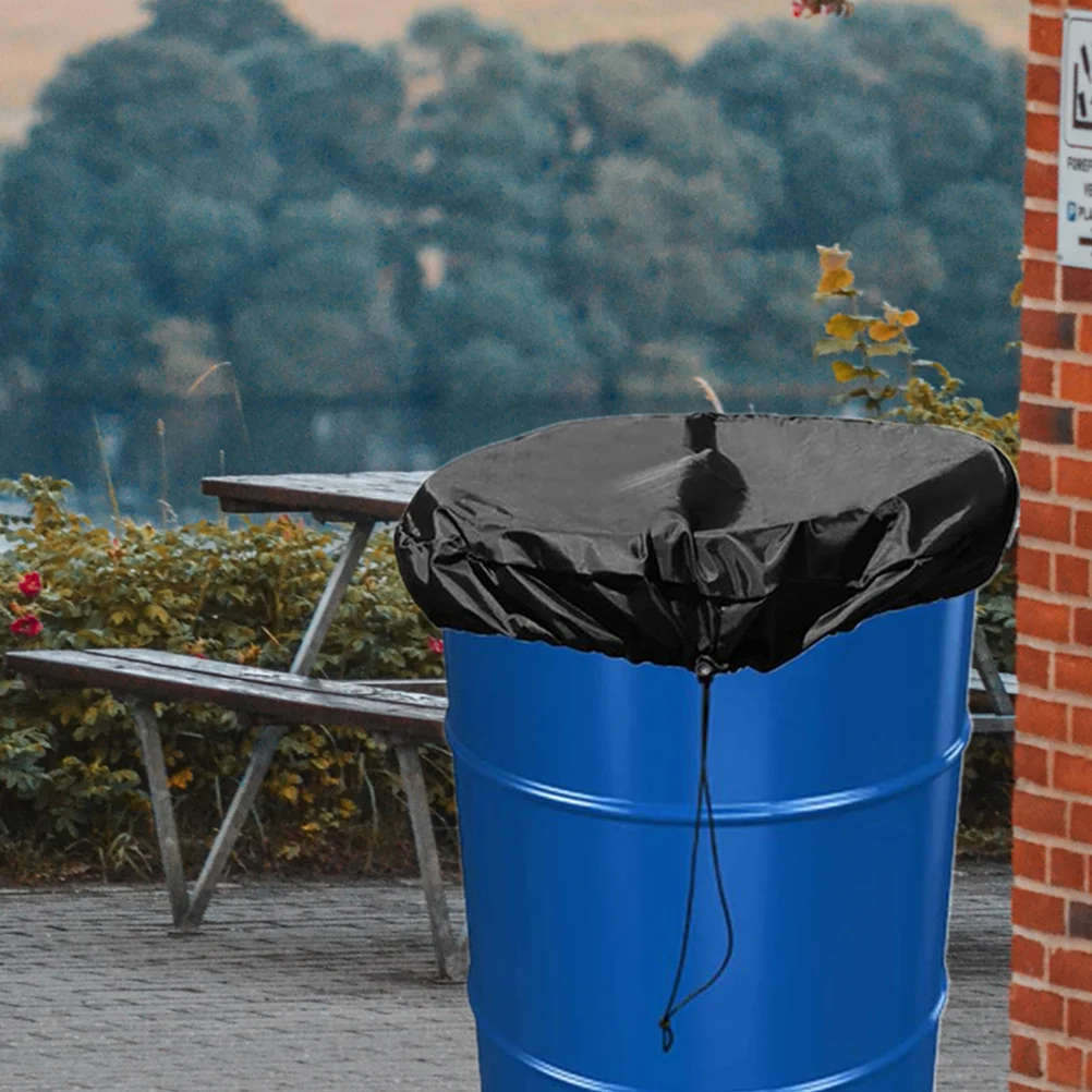 

2Pcs Bucket Covers Oxford Cloth Durable Waterproof Outdoor Protective Cover for 55-Gallon Drum Garden Rain Barrel Storage