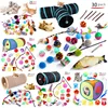Cat Toys Mouse Shape Balls Foldable Cat Kitten Play Tunnel Chat Funny Cat Tent Mouse Supplies Simulation Fish Cat Accessories 1