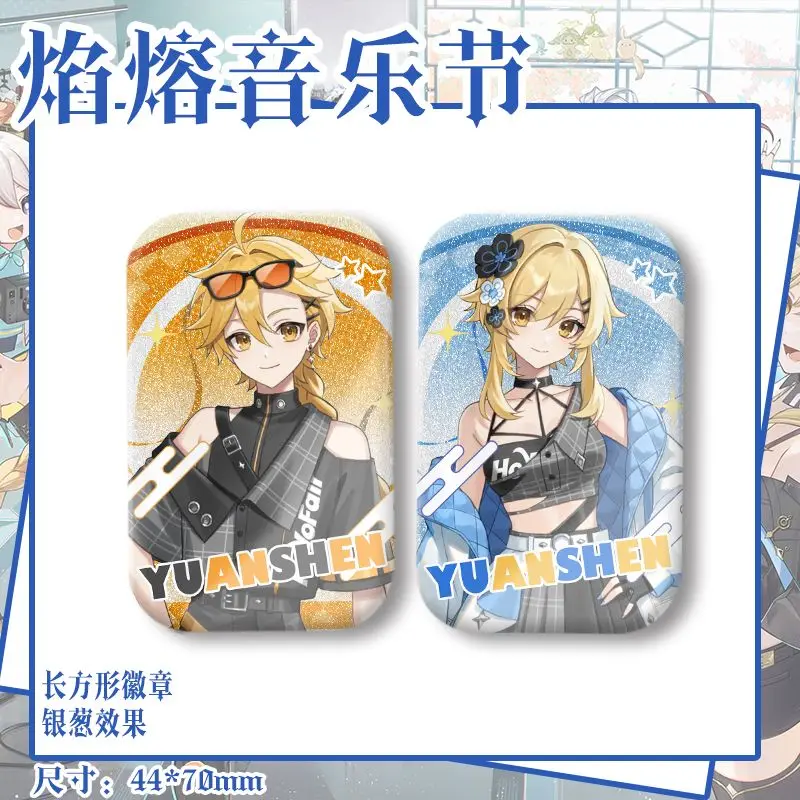 أنيمي جينشين تأثير فورينا دي فونتين الأثير لومين اياكس شارة سترة الجينز التلبيب دبوس جمع بروش حلية هدية الهالوين