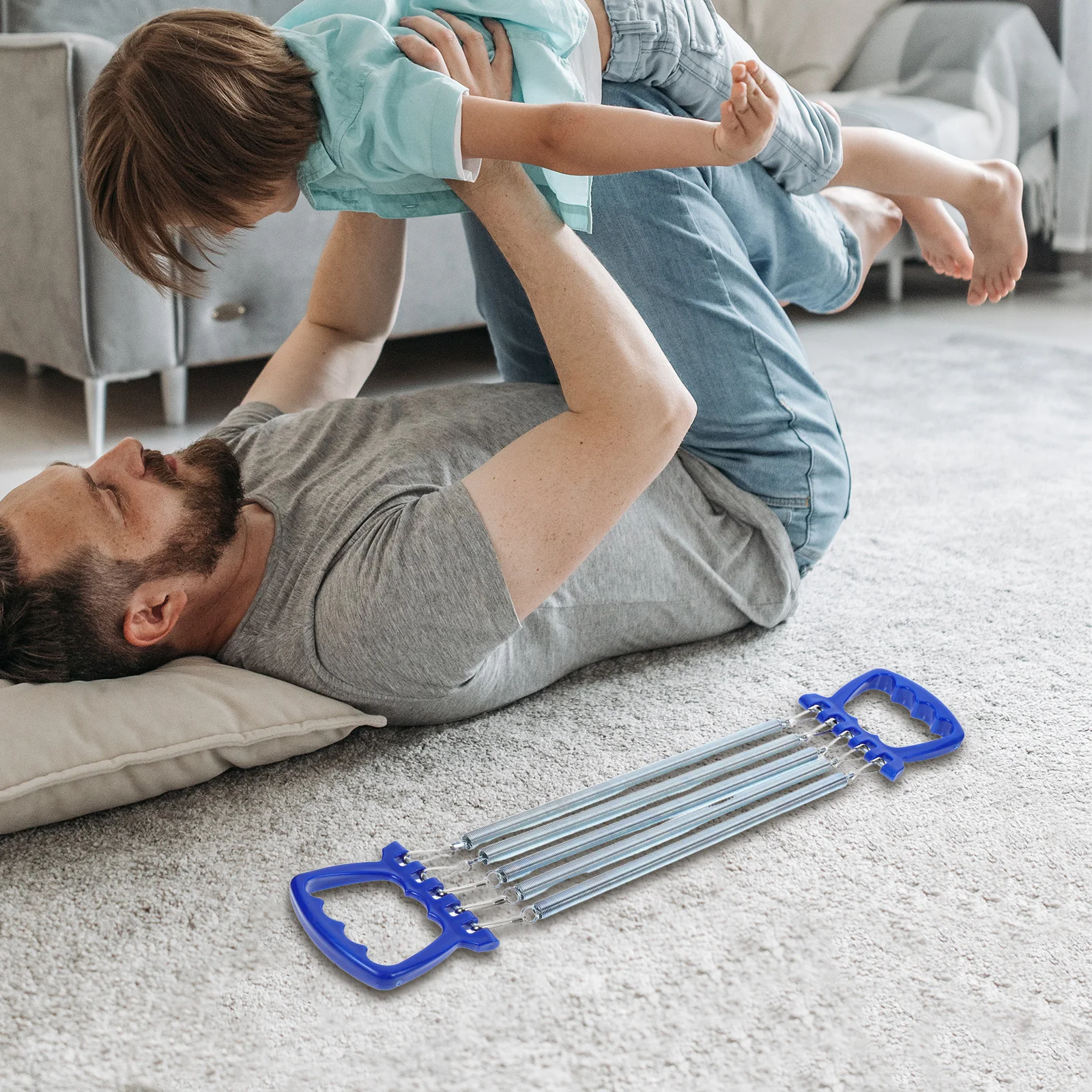 

Children's Tensioner Arm Strengthener Fitness Band Chest Expander Spring Steel Muscle Exerciser Trainer Equipment