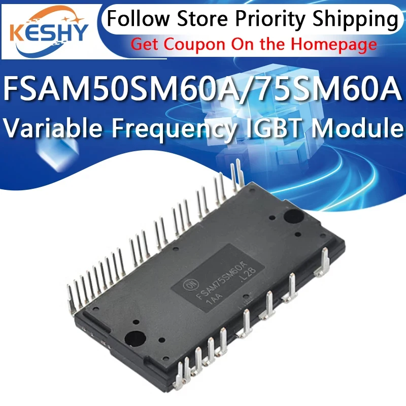 

FSAM50SM60A FSAM75SM60A Новый оригинальный модуль IGBT IPM, силовой модуль для кондиционеров с регулируемой частотой, микросхема управления