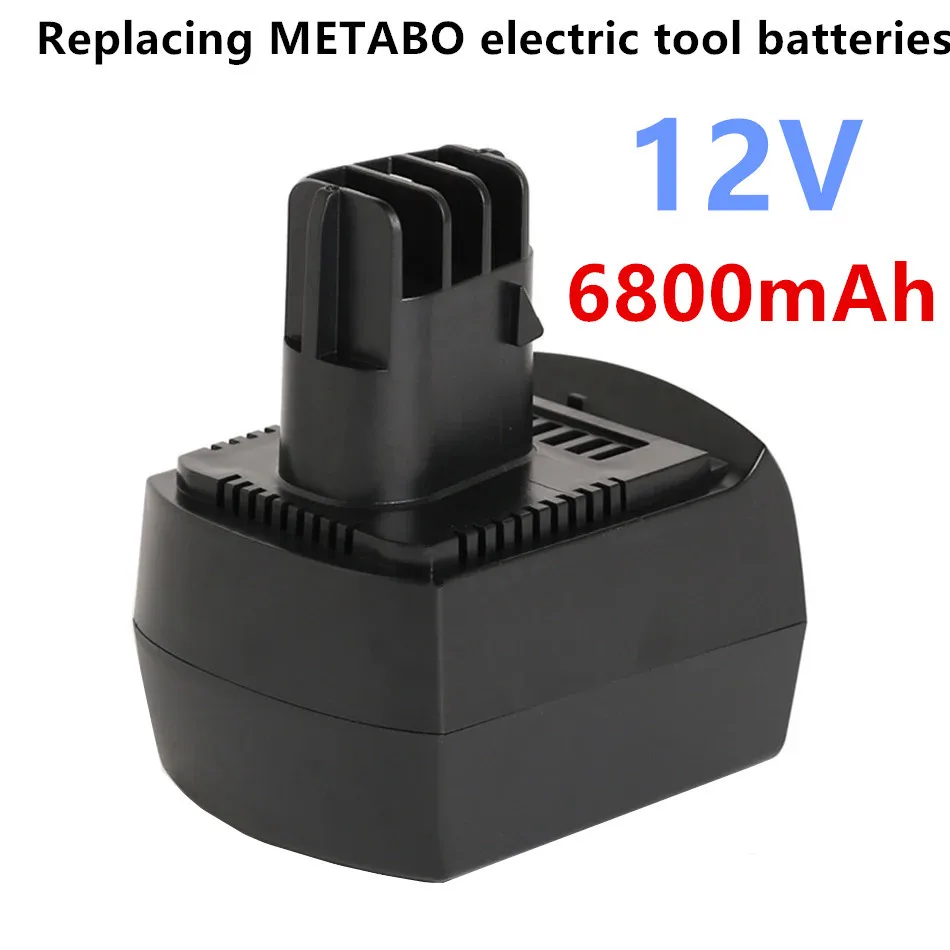 

Newest 12V 6800mAh Ni-Cd Replacement Power Tool Battery for METABO 6.02151.50 BZ12SP BS 12 SP, BSZ 12, BZ 12 SP, SSP 12, ULA96