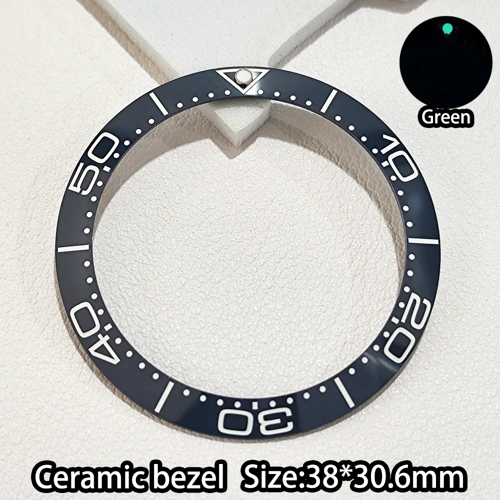 

38mm*30.6mm SUB Ceramic Sloping Watch Bezel Insert Suitable For 40mm Watch Case Replace New Accessories Case Ring High Quality