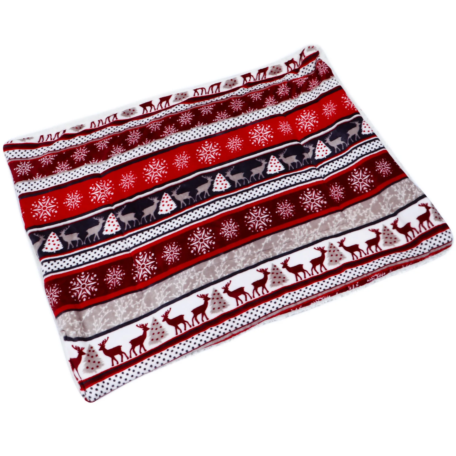 

Pet Christmas Blanket Thickened Warm Flannel Mat for Cats Dogs Small Pets Indoor Car Use Pet Cushion Mattress Dog Blanket Mat