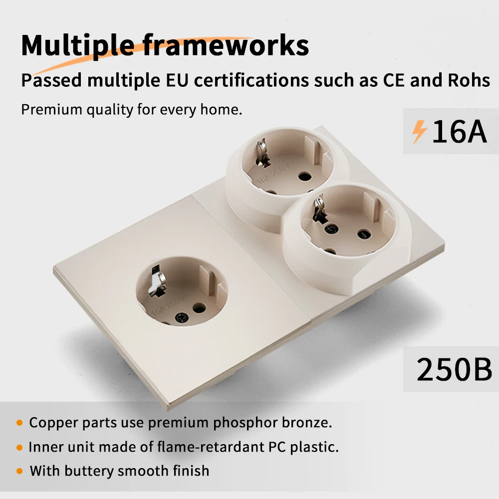 Skin Sensation Embedded Power Sockets Integrated Panel Skin Feel Paint Wall Socket DIY Combination Embedded Paint Socket Sockets