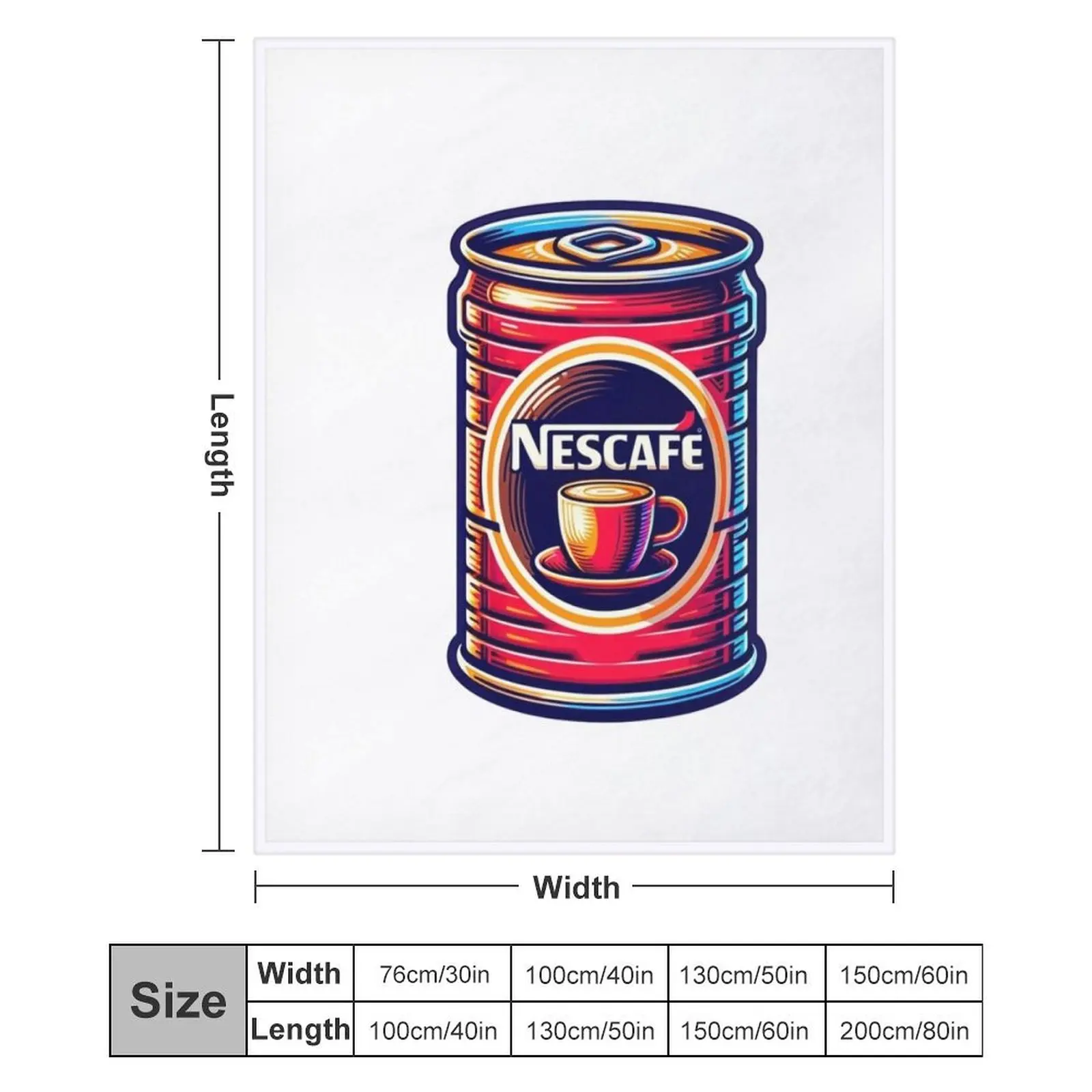 nescafe Throw Blanket Wrinkle Resistant Lightweight Blanket view 6