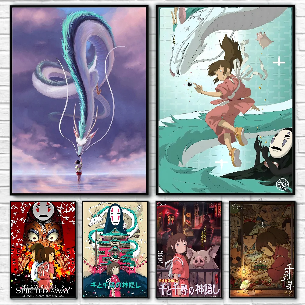 

Movie S-Spirited A-AwayS Poster Sticky Wall Art Printing Waterproof Home Living Bed Room Bar Aesthetic Decor