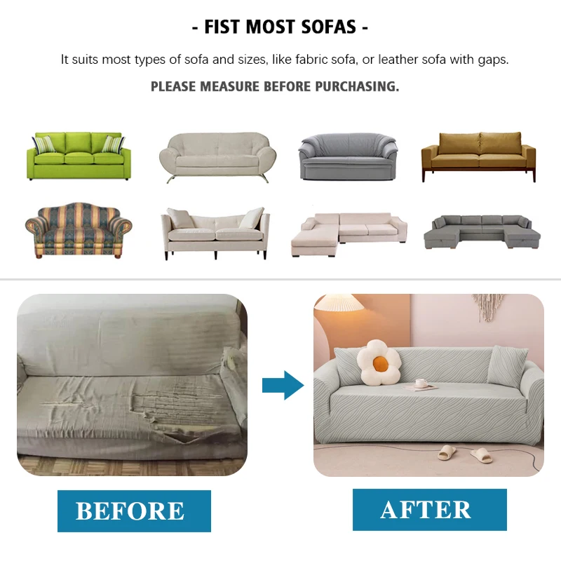 الجاكار أريكة الغلاف لغرفة المعيشة تمتد غطاء أريكة الاطفال الحيوانات الأليفة ودية المضادة للانزلاق سميكة الغلاف الأثاث حماية