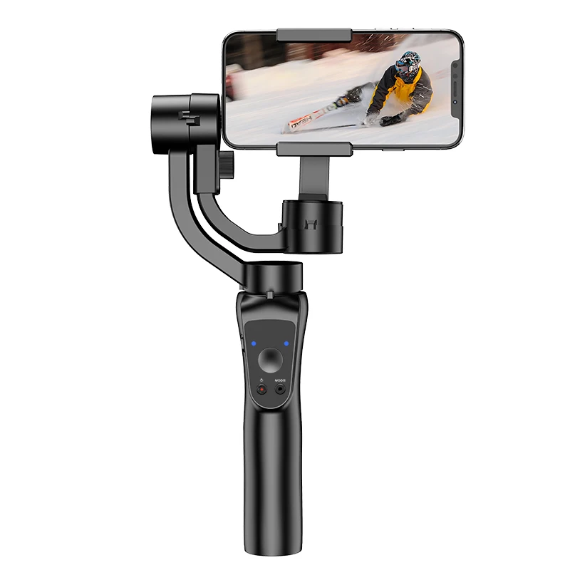 ROBOT 3 axis gimbal stabilizer phone  for vlog shooting with APP action camera 