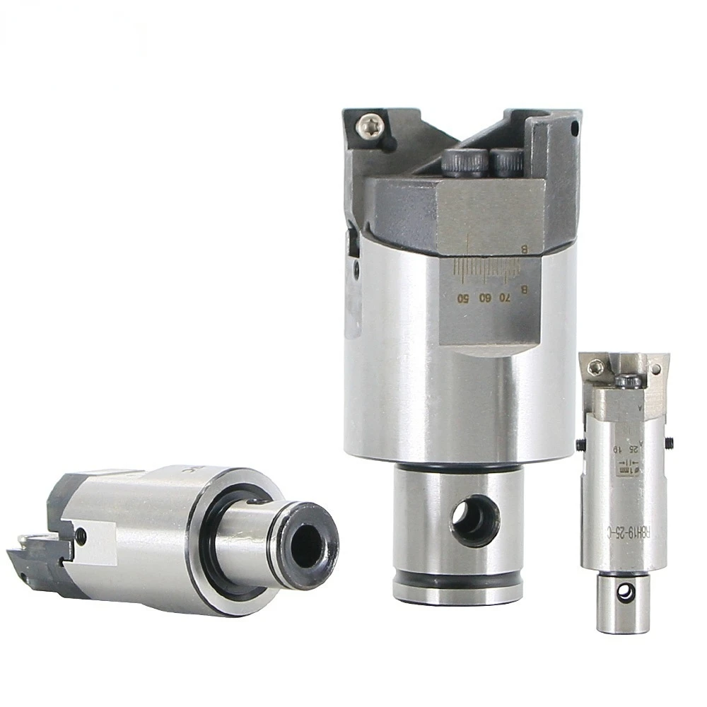 Imagem -03 - Rbh Double-edged Cnc Ajustável Bt30 Bt40 Sk40 Ferramenta Titular Rbh Boring Bar Cutter Boring Handle Lbk Rough Boring Head
