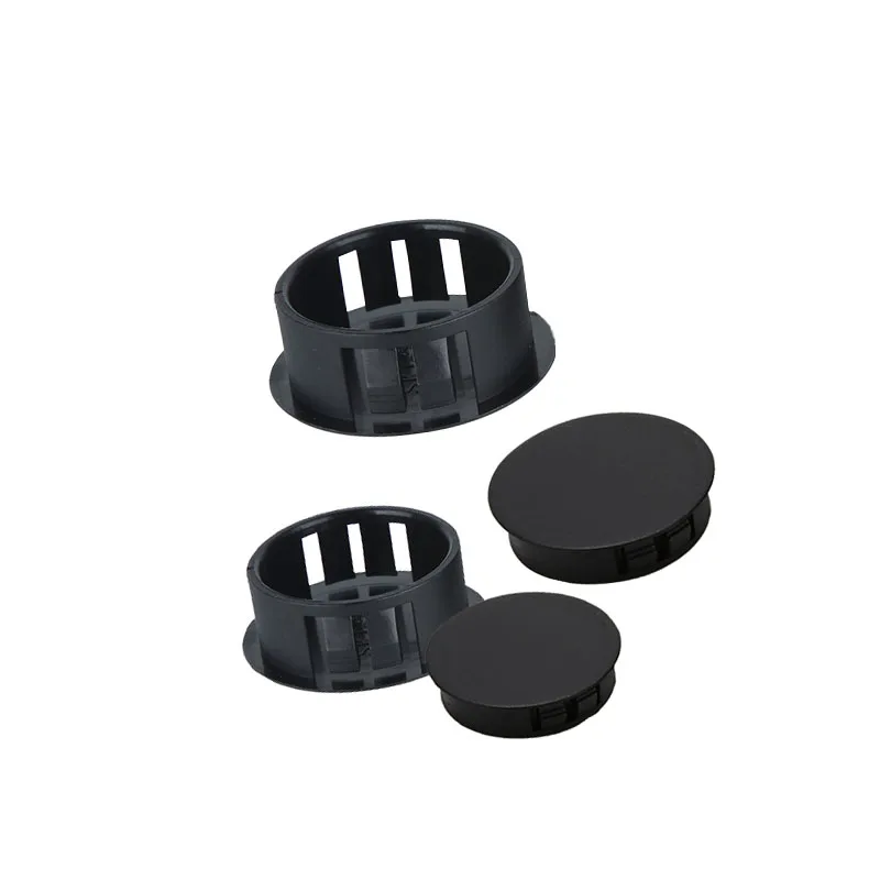 2-30pc Flat Head Reserved Hole Plugging Steel Pipe Inner Plug Nylon Snap-on Plug Plastic Hole Plug Pipe Inserts Plug Dust Caps