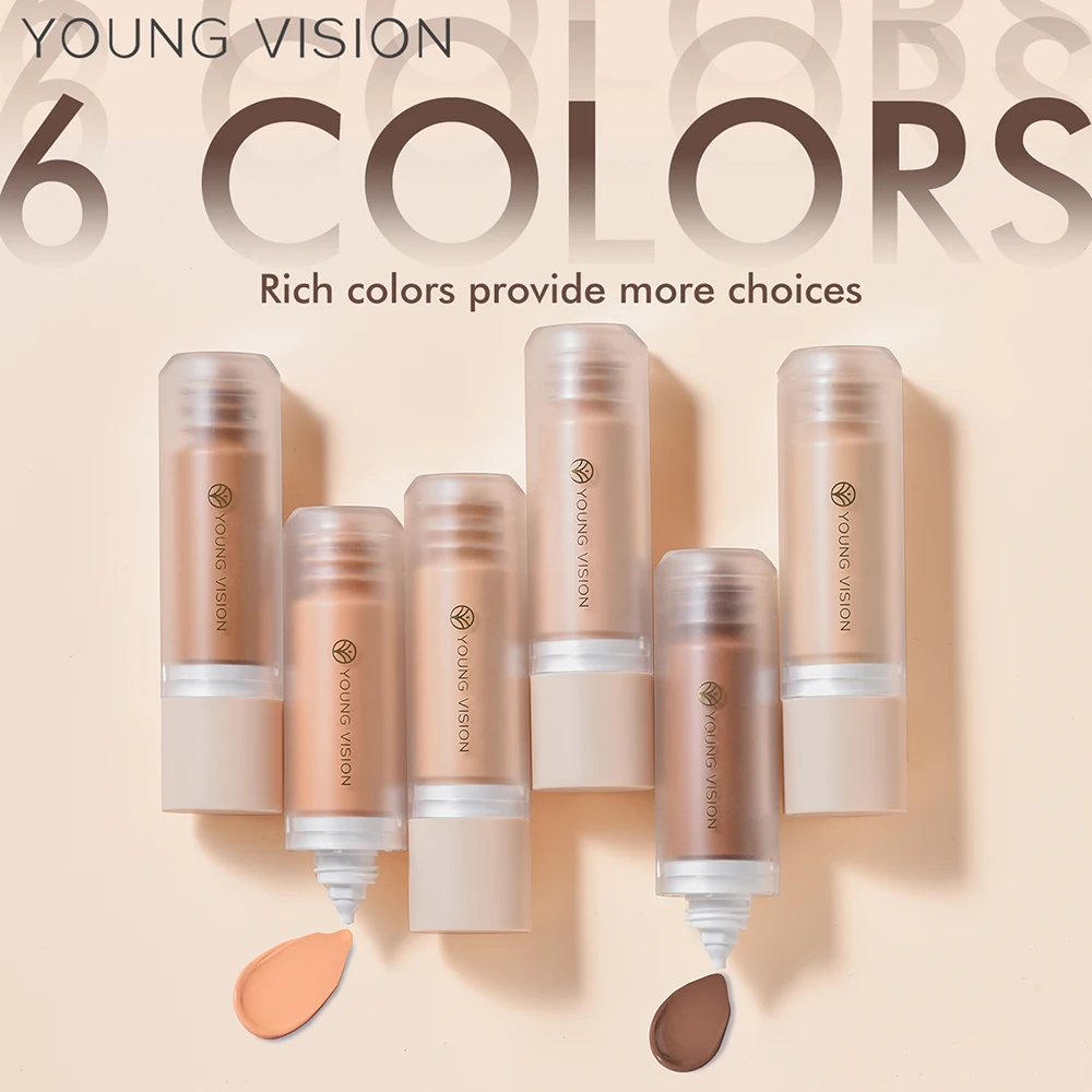 Young Vision Bottom Liquid Foundation Press Detachable Matte  Oil Control  Hard To Take Off Makeup Facial Foundation Liquid