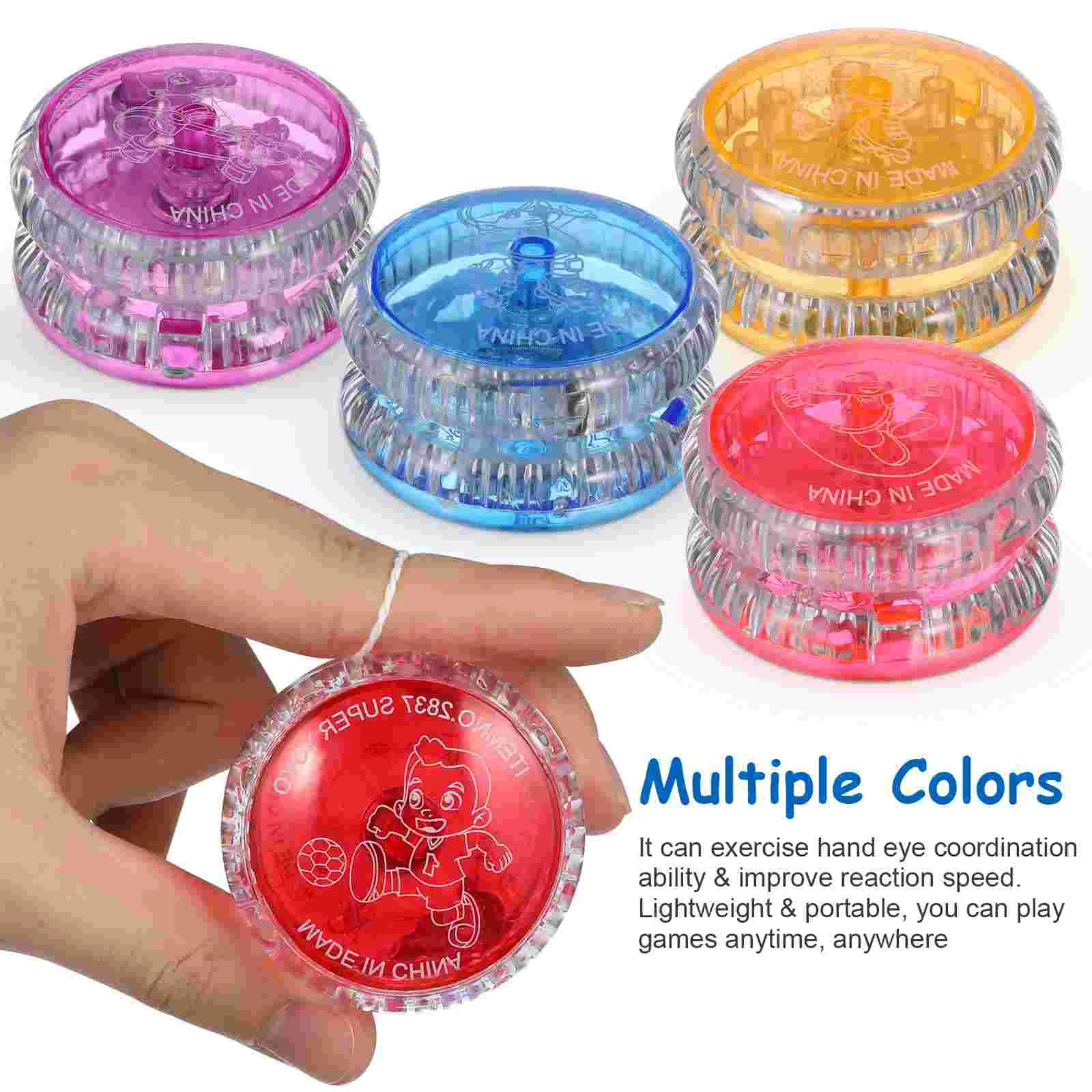 5 ชิ้น Luminous Yo-yo ของเล่นเด็ก LED Ball ของขวัญพลาสติกเด็กเด็ก