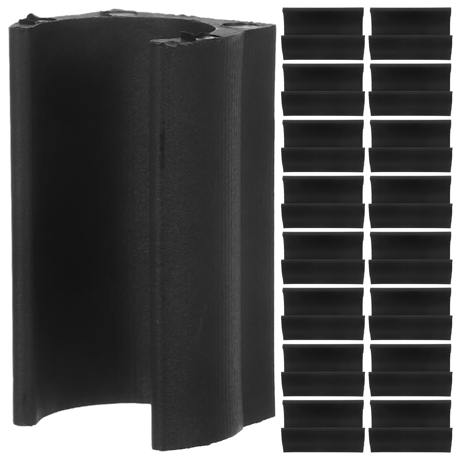 

20PCS AntiSlip Pads Furniture Feet Protectors Black Chair Leg Caps Floor Glides Tubing Cover NonSlip Mats Durable Iron Pads