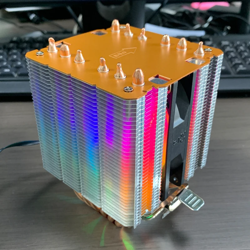 

X99 CPU Air Cooler 4PIN Quiet Processor RGB Cooling fan For Intel LGA 1151 1155 1200 1700 2011 X79 AMD AM3 AM4 AM5 PC Radiator