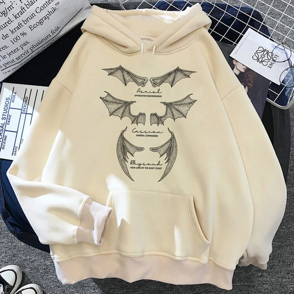 Acotar-Sweat à Capuche pour Femme, Vêtement Esthétique, Harajuku, Gothique, Drôle