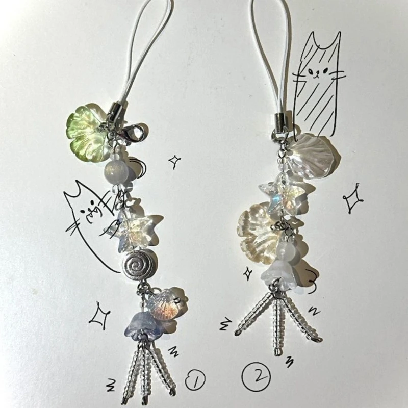 Butterfly Star Pendant Phone Charm Keychain