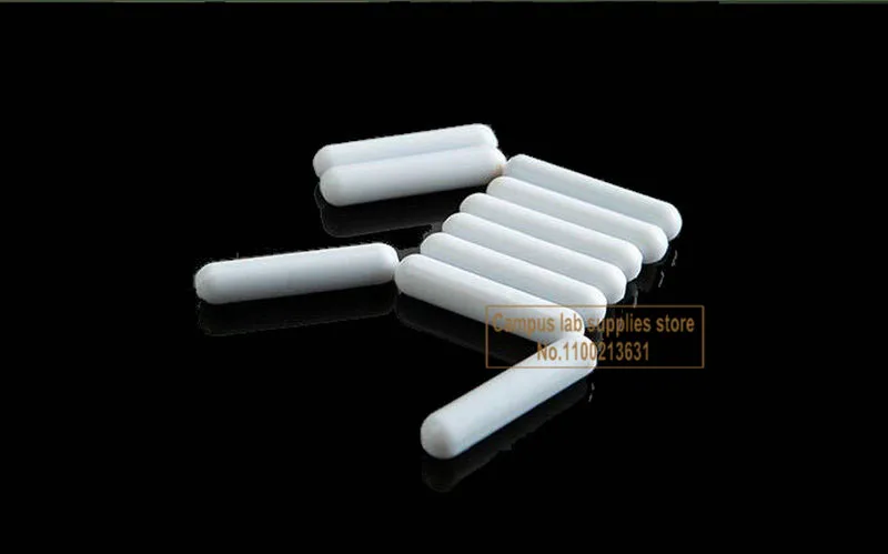 10pcs/lot Lab Magnetic Stir BarTypeC PTFE Rotor Straight Cylindrical Magnet Stirrer Used In Flat-bottomed Beakers