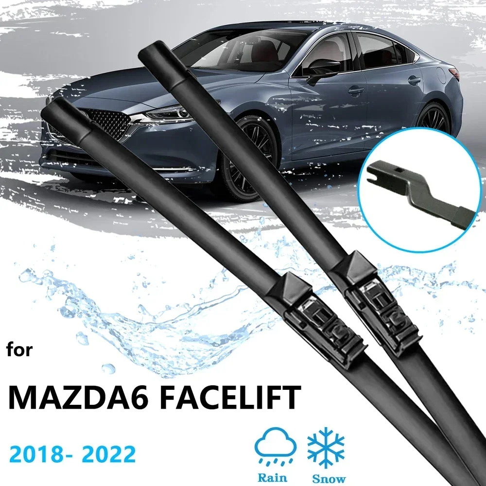 Dla Mazda 6 Atenza Facelift MK3 2018 2019 2020 2021 2022 akcesoria pióra wycieraczek przednia szyba środki do czyszczenia szyby przedniej