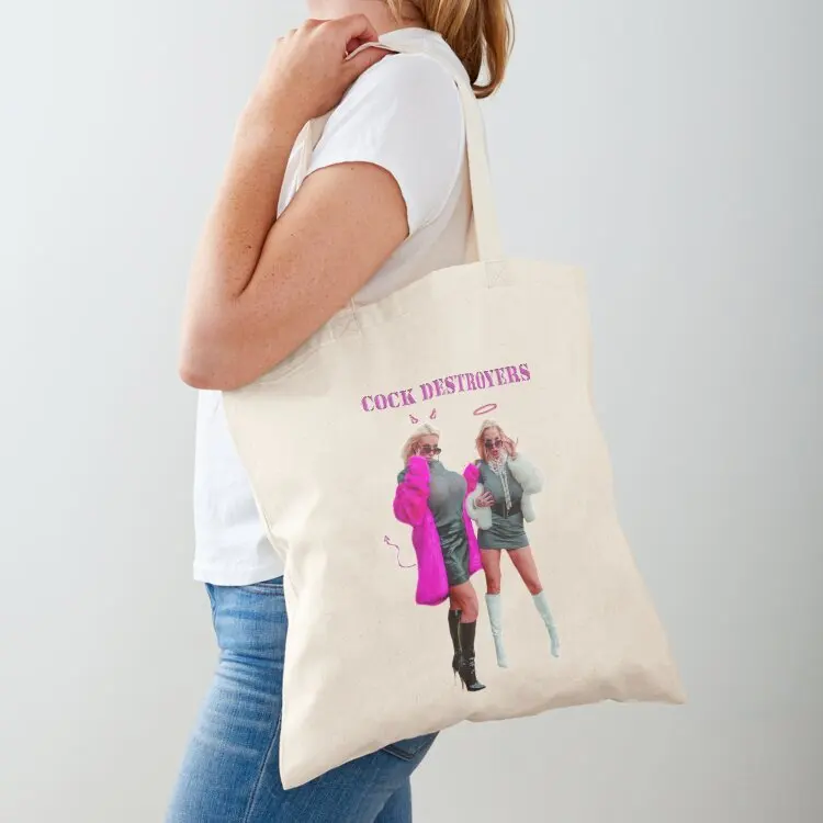 

Cock Destroyers Rebecca More Sophie Anderson - Angel & Devil Design #2 Tote Bag bag for beach Reusable bags