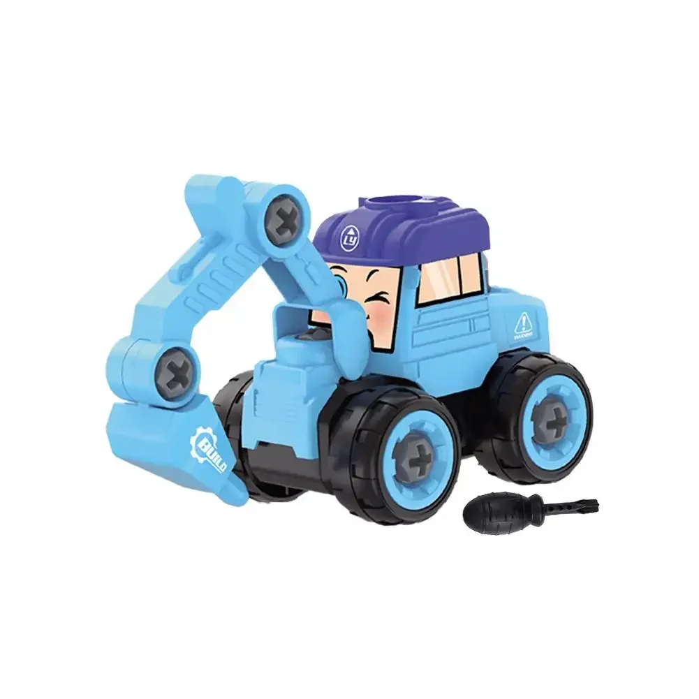 Disassembly Toy Impact-Resistant Edges Assemble Intellectual Development Slide Crane Kids Car Toy Children Toy